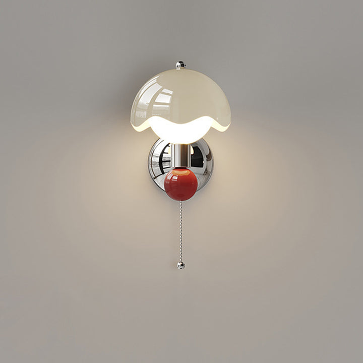 Zeitgenössische nordische Eisen PE runde Kugel LED Wandleuchte für Esszimmer 
