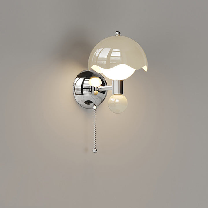 Zeitgenössische nordische Eisen PE runde Kugel LED Wandleuchte für Esszimmer 
