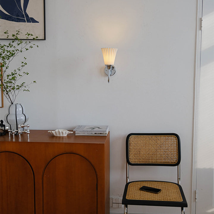 Lampe murale 1 lumière en céramique à grain vertical vintage traditionnel pour salle à manger 