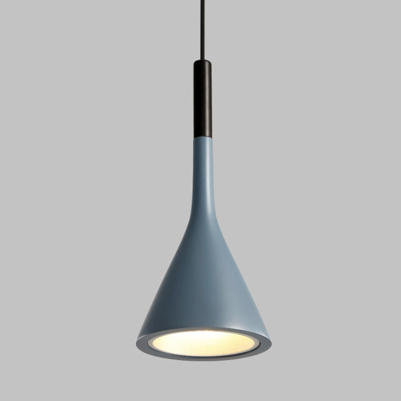 Contemporary Nordic Hardware Resin Conical Shade 1-Light Wall Sconce Lamp For Living Room