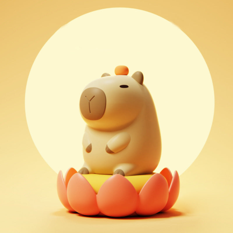 Contemporary Simplicity Cartoon Guinea Pig Silicone ABS LED Night Light Table Lamp For Bedroom