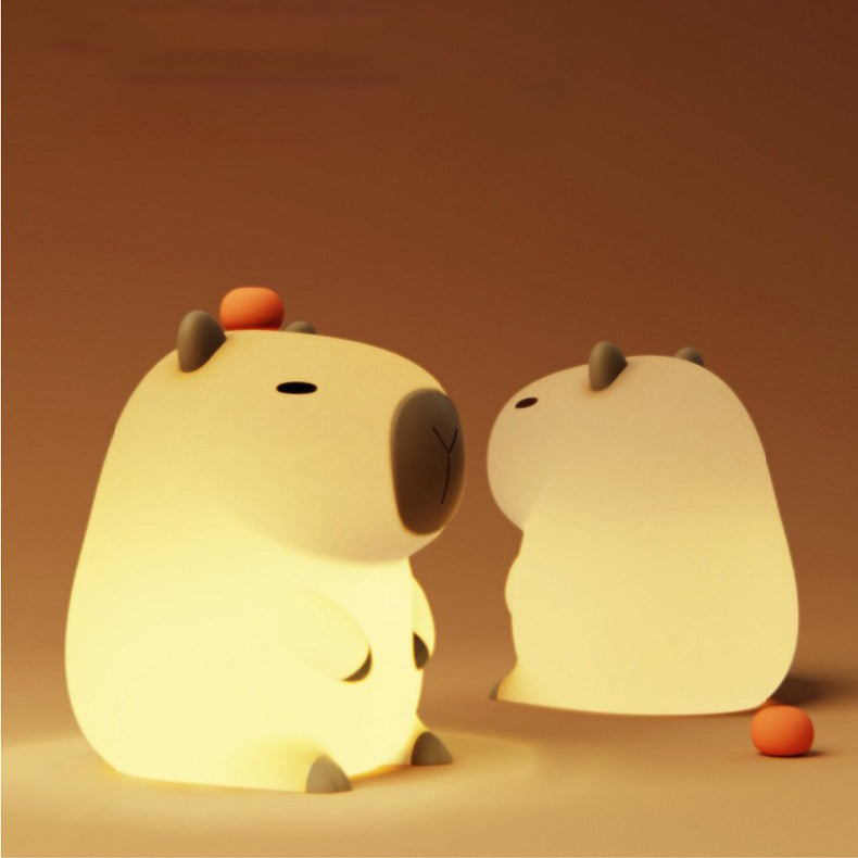 Contemporary Simplicity Cartoon Guinea Pig Silicone ABS LED Night Light Table Lamp For Bedroom