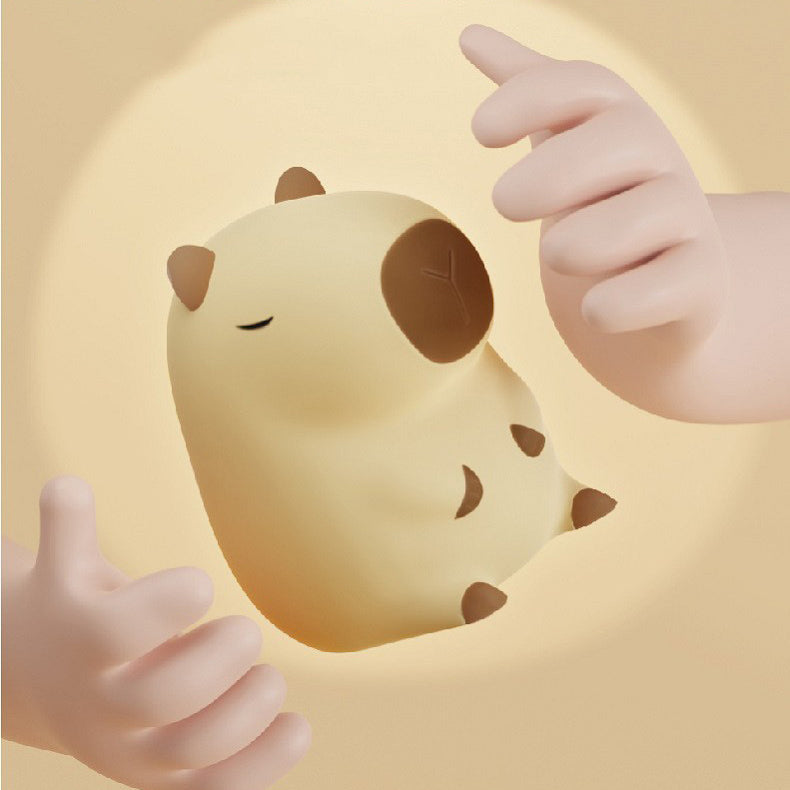 Contemporary Simplicity Cartoon Guinea Pig Silicone ABS LED Night Light Table Lamp For Bedroom