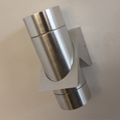 Lámpara de Aplique de Pared LED Cilíndrica de Aluminio Minimalista Moderna con Iluminación LED Hacia Arriba y Abajo para Patio Exterior 