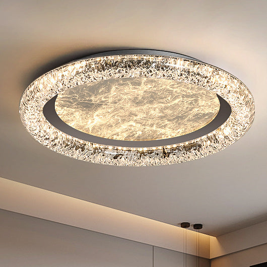 Zeitgenössische luxuriöse runde Eisen-PMMA-Wolkennebel-Design-LED-Deckenleuchte für das Schlafzimmer 