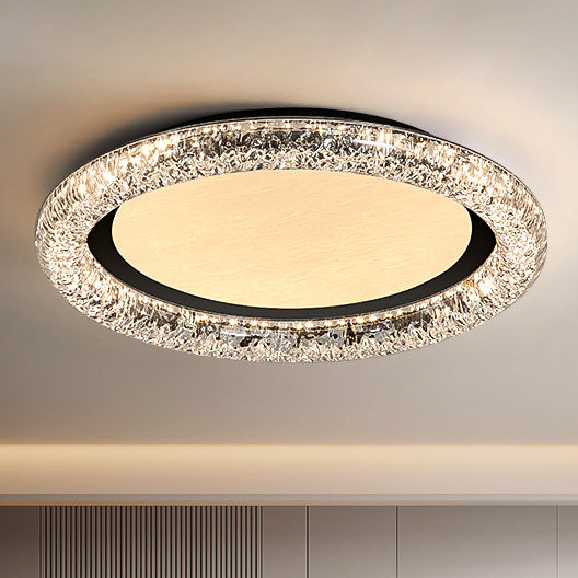 Zeitgenössische luxuriöse runde Eisen-PMMA-Wolkennebel-Design-LED-Deckenleuchte für das Schlafzimmer 