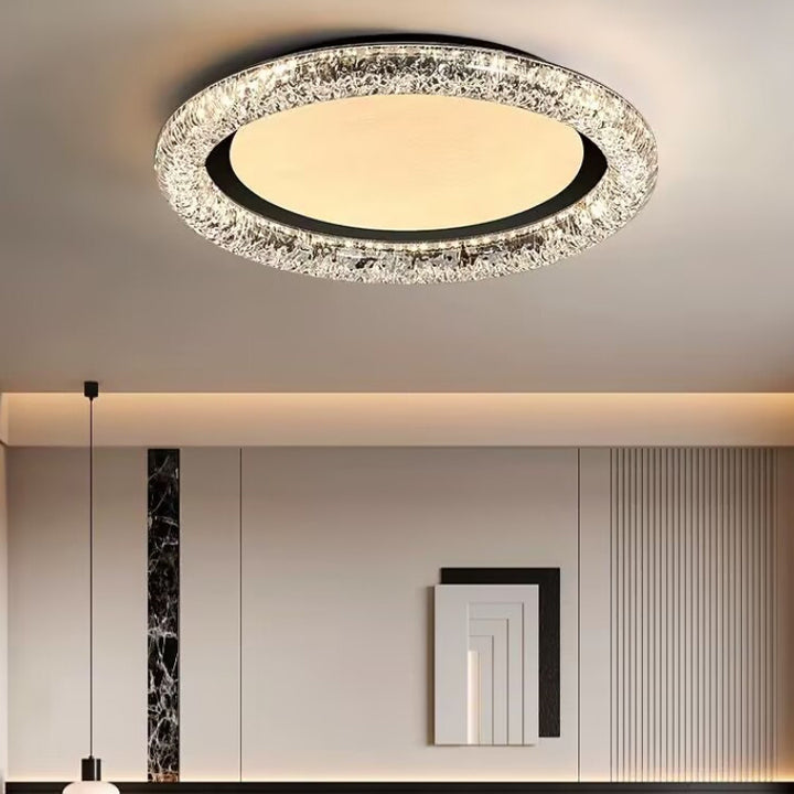 Zeitgenössische luxuriöse runde Eisen-PMMA-Wolkennebel-Design-LED-Deckenleuchte für das Schlafzimmer 
