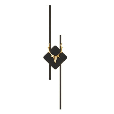 Modern Luxury Antler Aluminum Acrylic Long Strip LED Wall Sconce Lamp For Bedroom