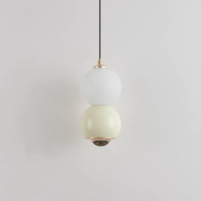 Zeitgenössische skandinavische Aluminiumkugel Acryl LED Pendelleuchte für das Wohnzimmer 