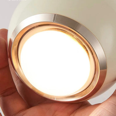Zeitgenössische skandinavische Aluminiumkugel Acryl LED Pendelleuchte für das Wohnzimmer 