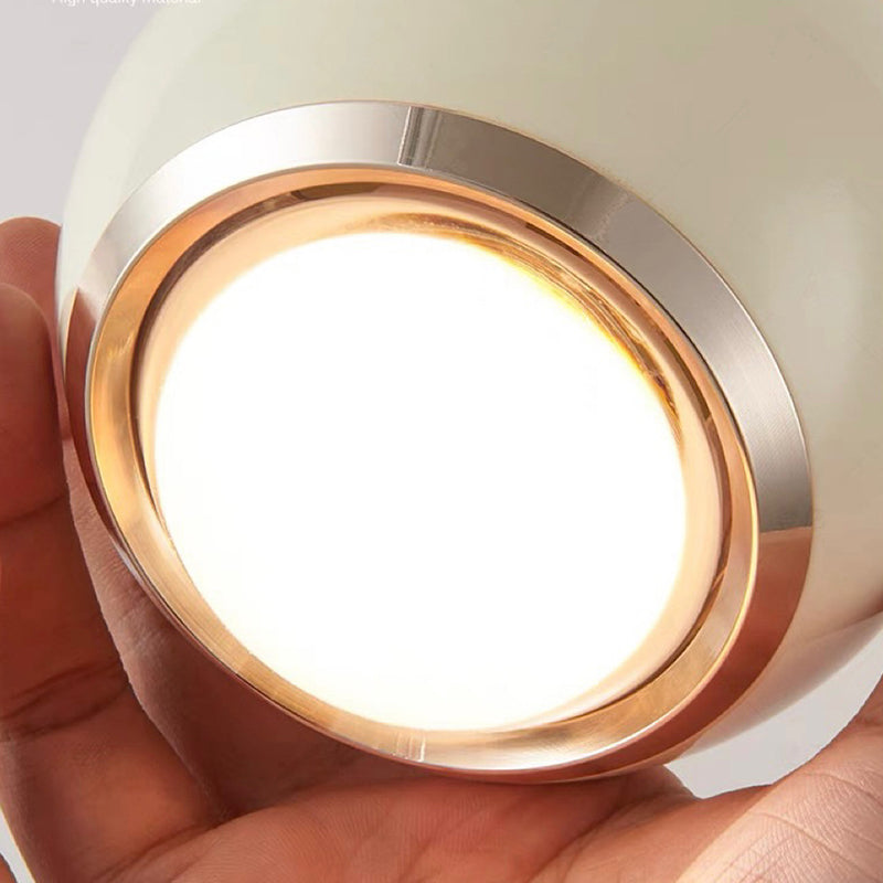 Zeitgenössische skandinavische Aluminiumkugel Acryl LED Pendelleuchte für das Wohnzimmer 