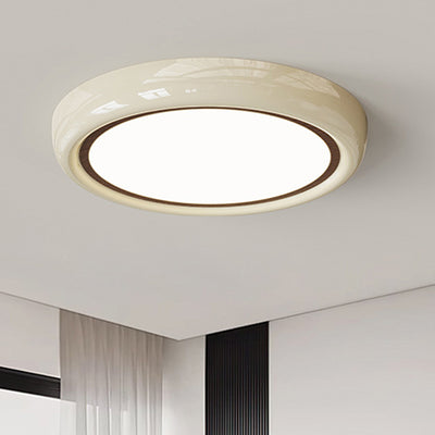 Plafonnier LED en fer acrylique géométrique cercle minimaliste moderne pour chambre 
