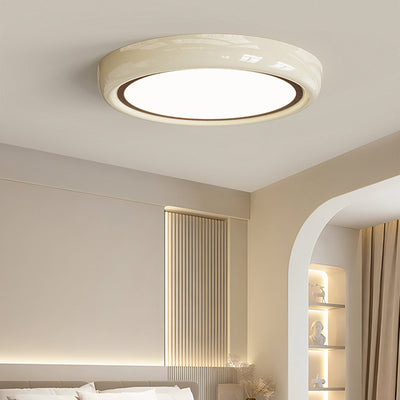 Plafonnier LED en fer acrylique géométrique cercle minimaliste moderne pour chambre 