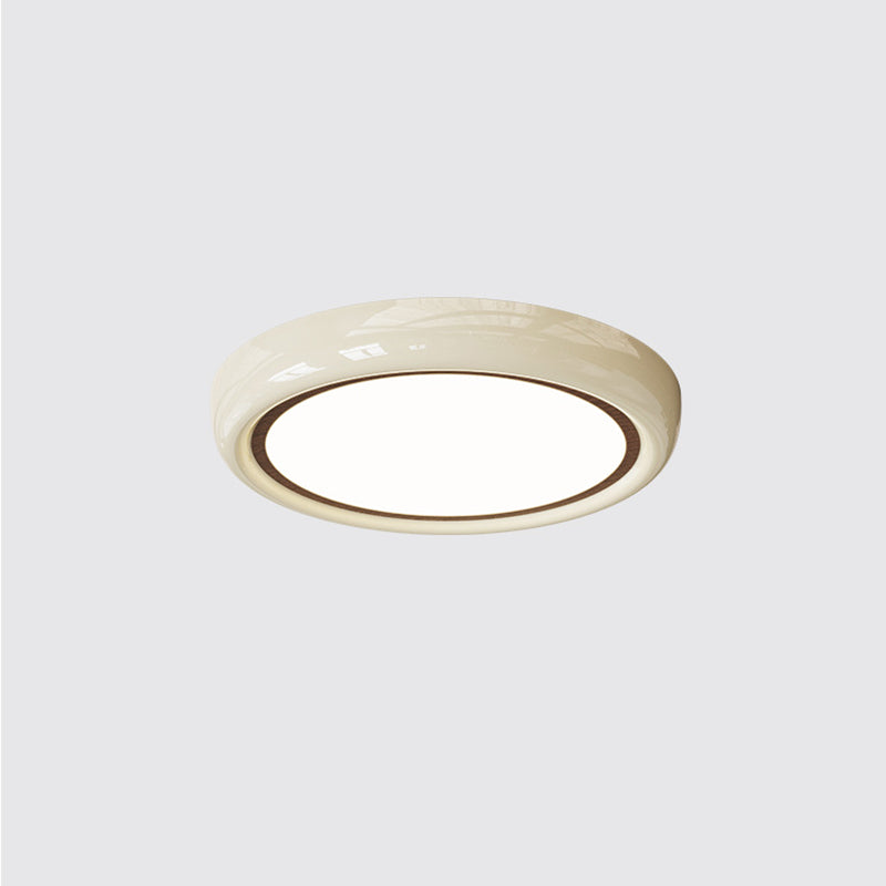 Plafonnier LED en fer acrylique géométrique cercle minimaliste moderne pour chambre 