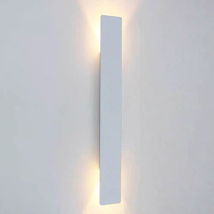 Lampe murale moderne minimaliste en aluminium acrylique LED étanche pour patio extérieur 