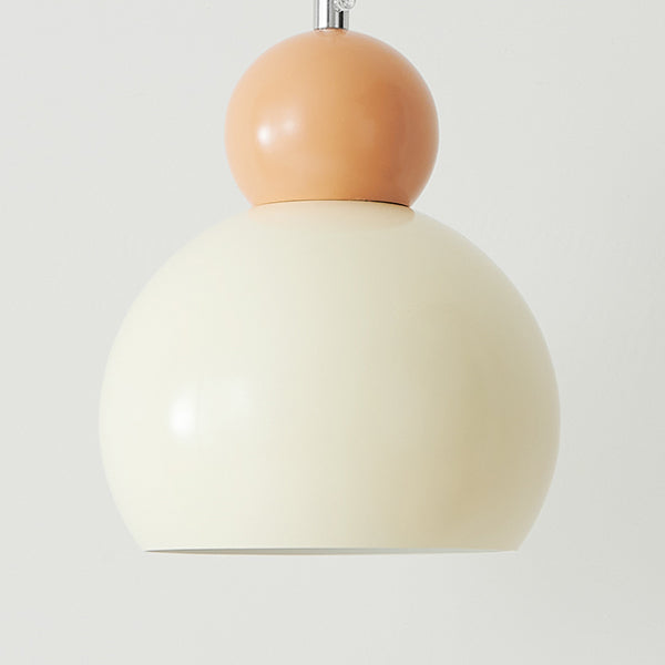 Suspension Luminaire à Une Lumière avec Abat-Jour Sphérique Géométrique en Fer Traditionnel Français pour Chambre 