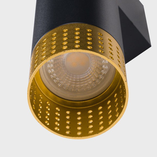 Moderne minimalistische Aluminium-Zylinder-LED-Wandleuchte mit Auf- und Abwärtsbeleuchtung für das Wohnzimmer 