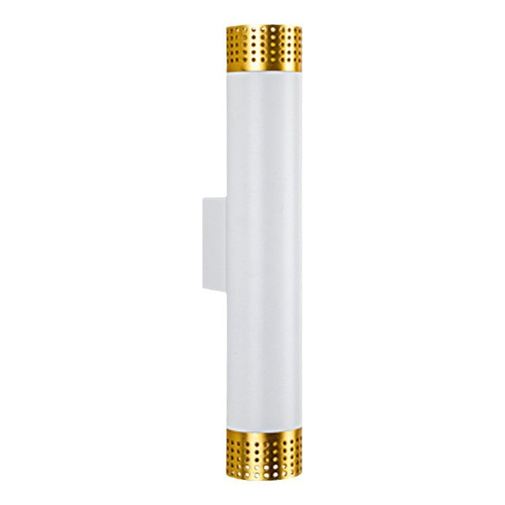 Modern Minimalist Aluminum Cylinder LED Up And Down Illuminated Wall Sconce Lamp For Living Room