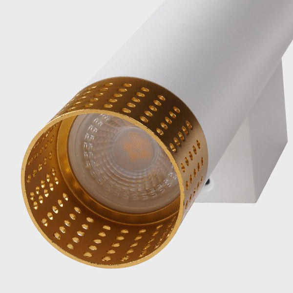 Moderne minimalistische Aluminium-Zylinder-LED-Wandleuchte mit Auf- und Abwärtsbeleuchtung für das Wohnzimmer 