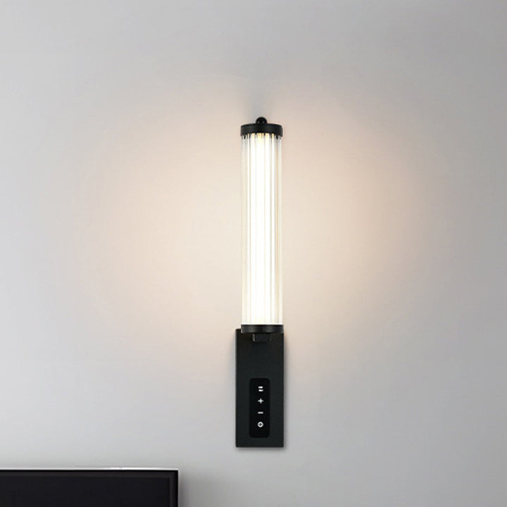 Applique murale LED contemporaine en fer de luxe avec bande longue en PVC pour chambre à coucher 