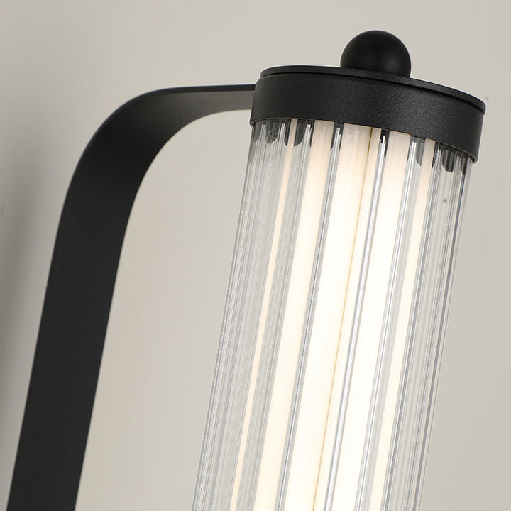 Applique murale LED contemporaine en fer de luxe avec bande longue en PVC pour chambre à coucher 