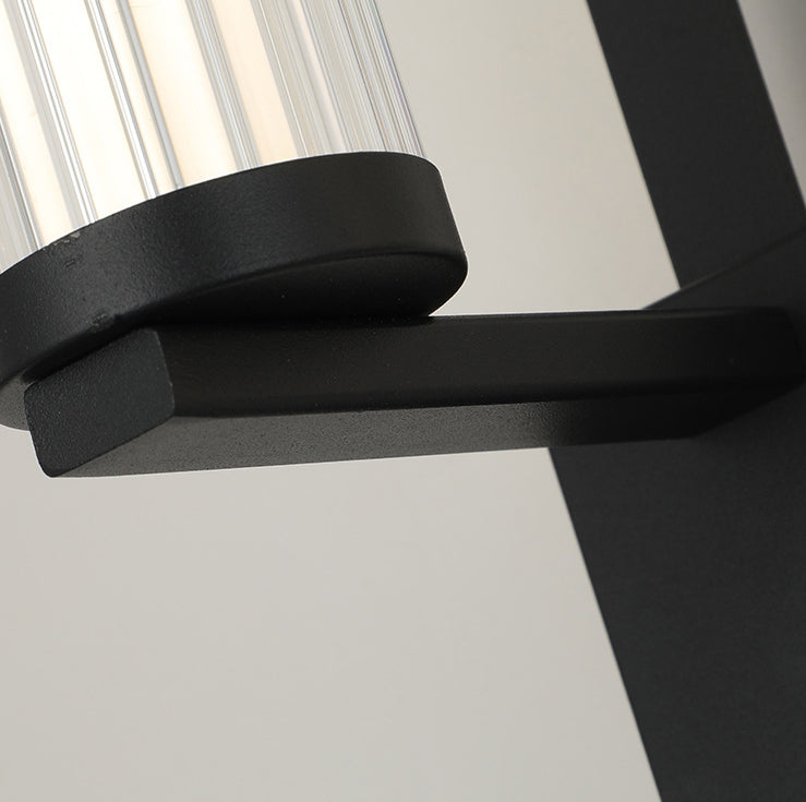 Applique murale LED contemporaine en fer de luxe avec bande longue en PVC pour chambre à coucher 