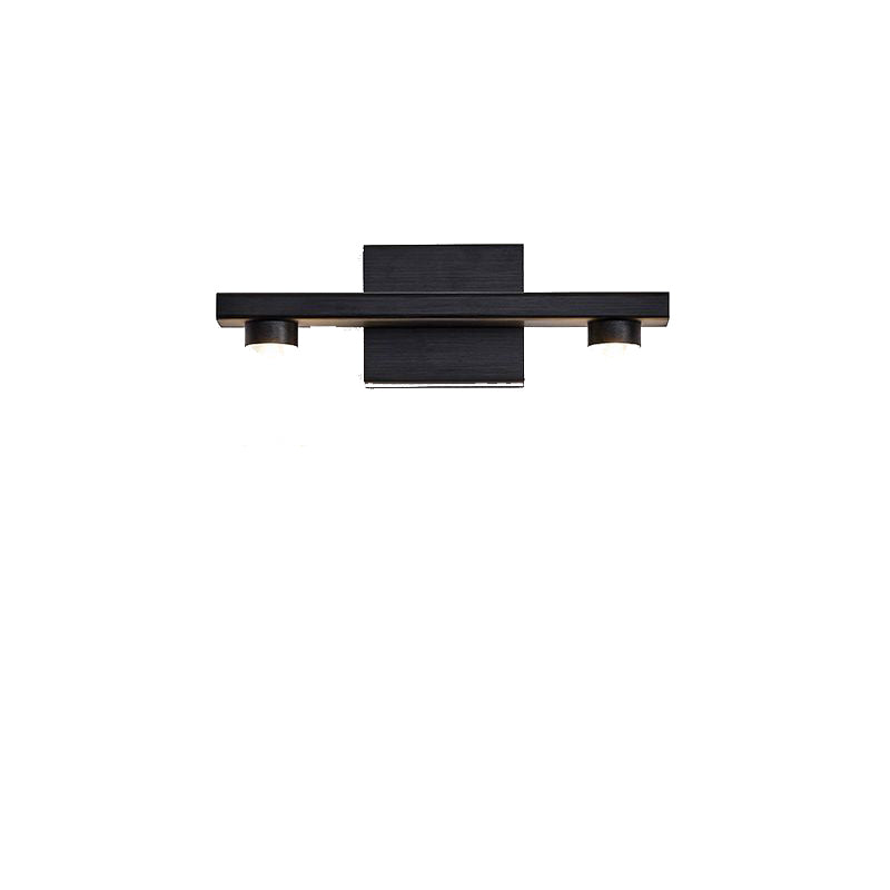 Moderne minimalistische Aluminium Linear LED Wandlampe mit Beleuchtung nach oben und unten für das Schlafzimmer 