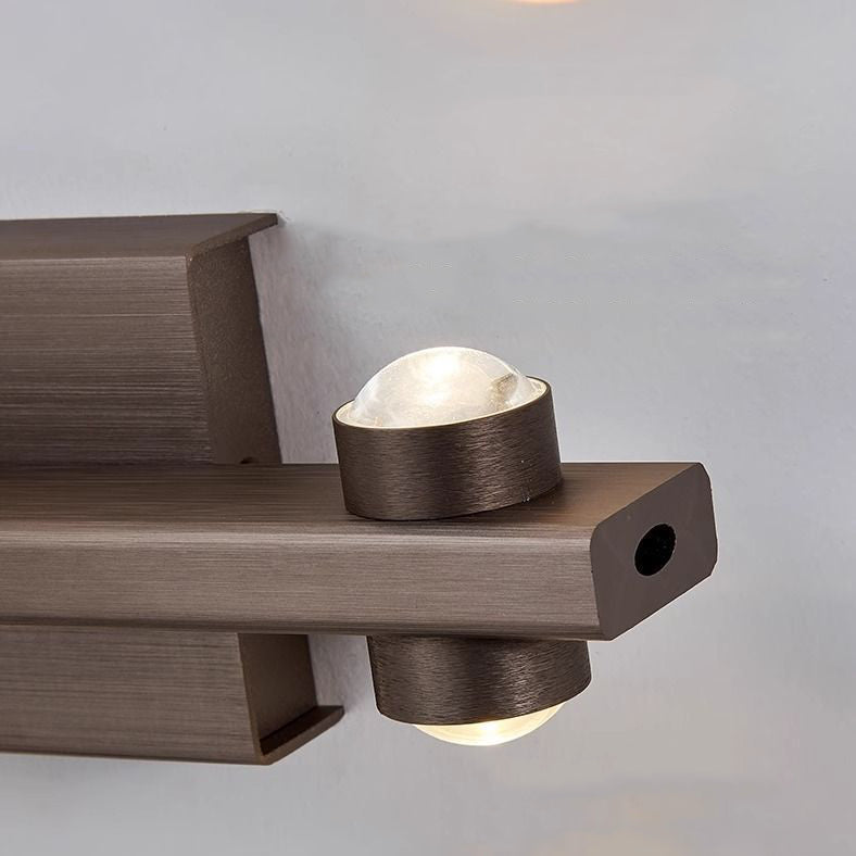 Moderne minimalistische Aluminium Linear LED Wandlampe mit Beleuchtung nach oben und unten für das Schlafzimmer 