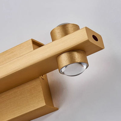 Moderne minimalistische Aluminium Linear LED Wandlampe mit Beleuchtung nach oben und unten für das Schlafzimmer 