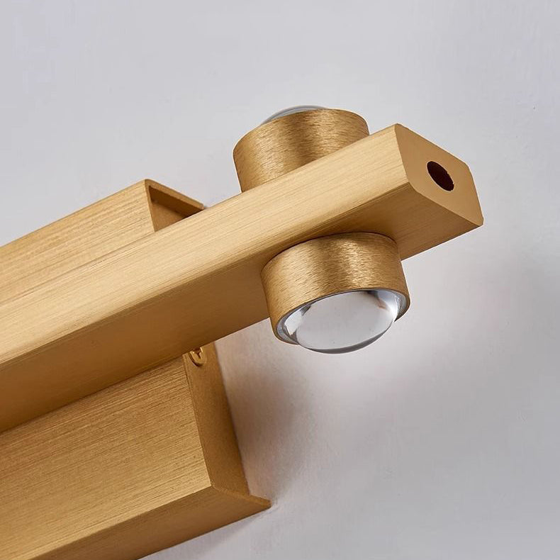 Moderne minimalistische Aluminium Linear LED Wandlampe mit Beleuchtung nach oben und unten für das Schlafzimmer 