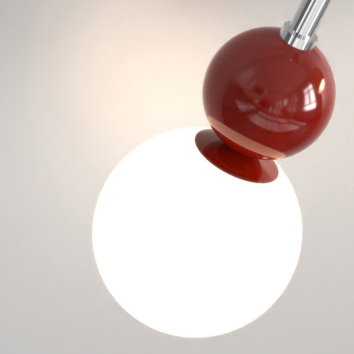 Zeitgenössische skandinavische Bogen Eisen Acryl Kugelschirm 1-Licht Wandleuchte für Schlafzimmer 