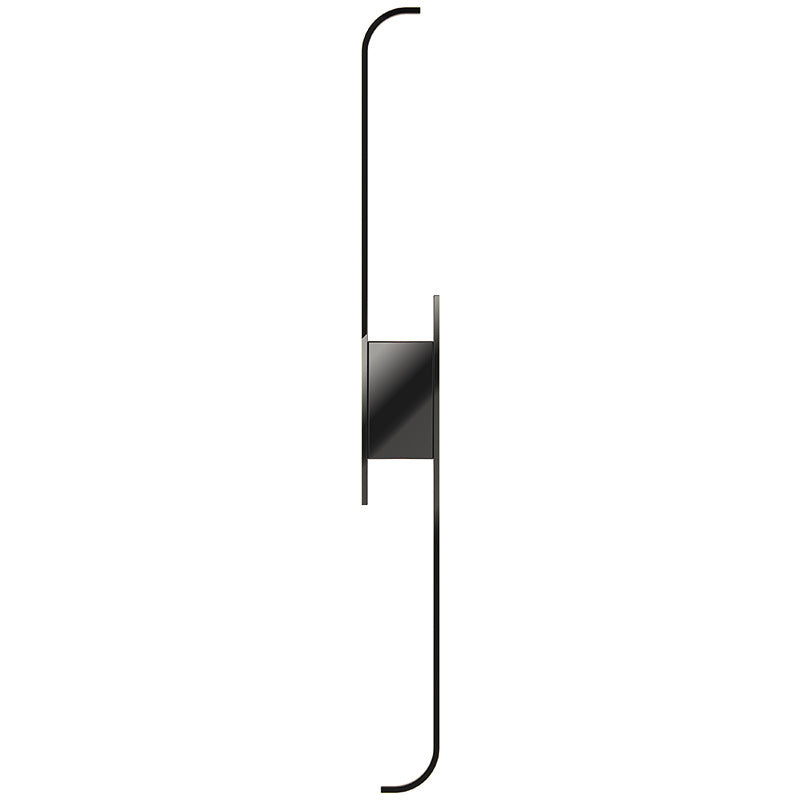 Applique Murale LED en Aluminium et Silicone à Bande Arc de Simplicité Moderne pour Chambre 
