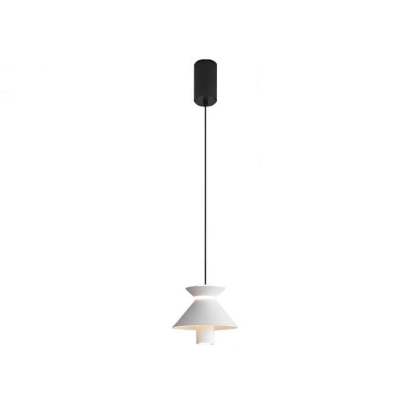 Contemporary Nordic Aluminum Iron Hourglass Shade LED Pendant Light For Bedroom