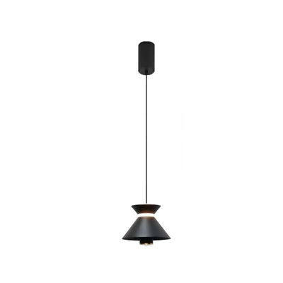 Contemporary Nordic Aluminum Iron Hourglass Shade LED Pendant Light For Bedroom