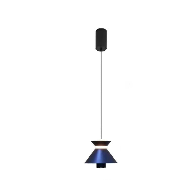 Contemporary Nordic Aluminum Iron Hourglass Shade LED Pendant Light For Bedroom