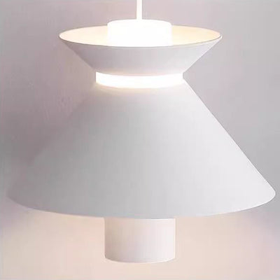 Contemporary Nordic Aluminum Iron Hourglass Shade LED Pendant Light For Bedroom