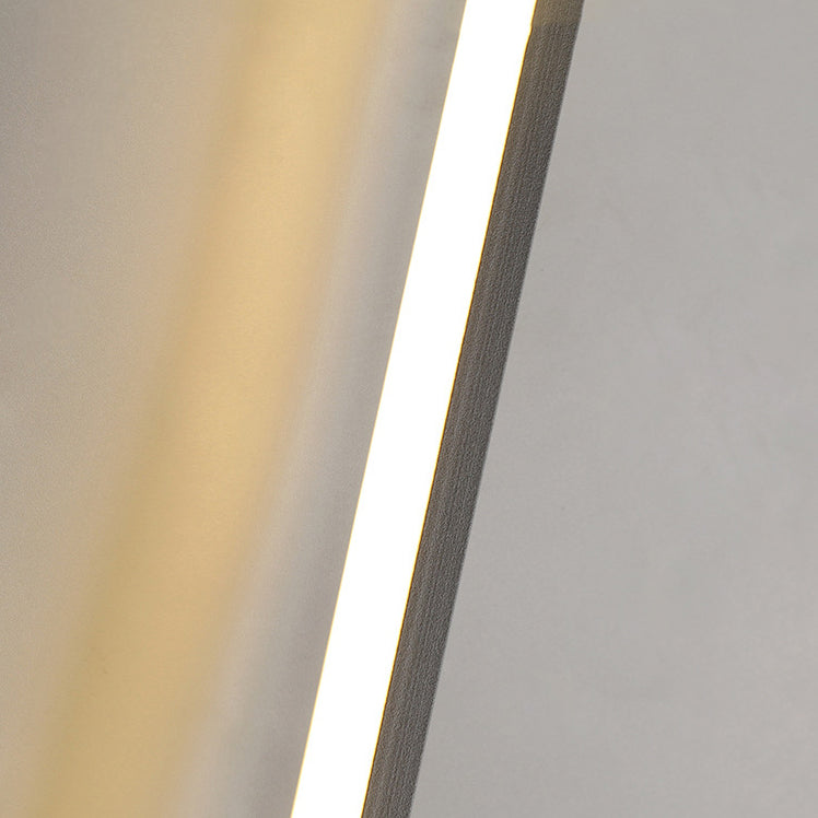 Modern Minimalist Aluminum Linear Silicone Strip LED Wall Sconce Lamp For Living Room