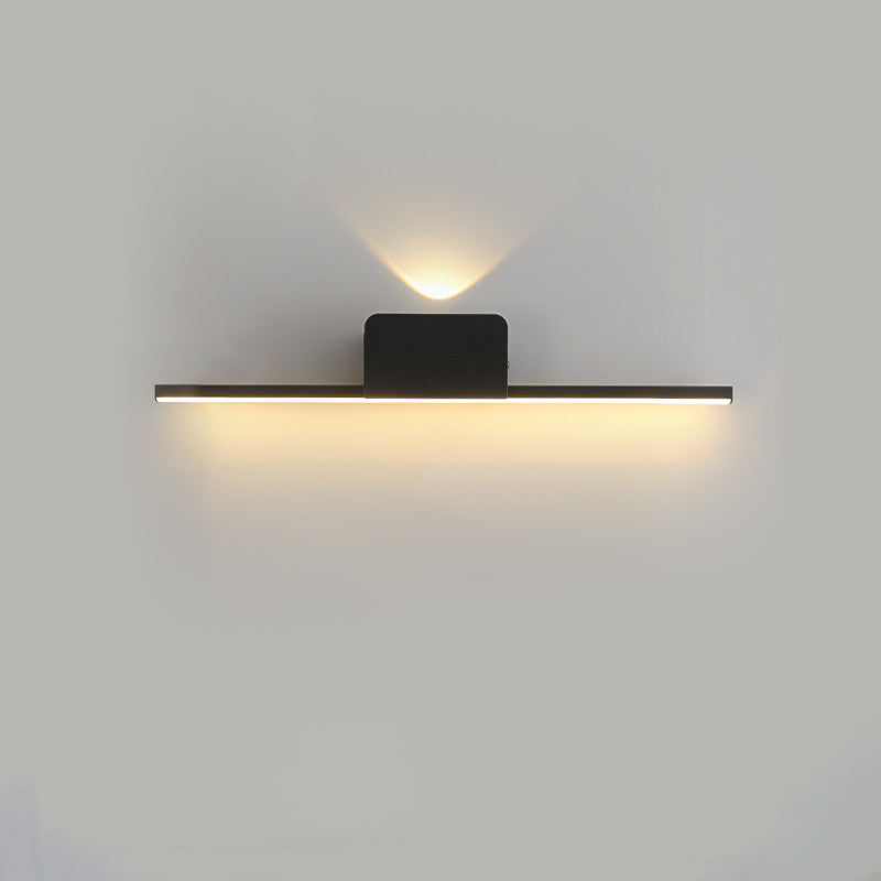 Modern Minimalist Aluminum Linear Silicone Strip LED Wall Sconce Lamp For Living Room