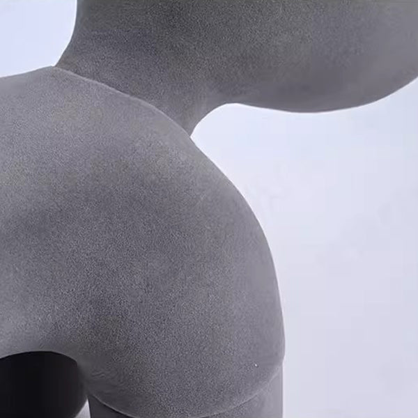 Lampe de table contemporaine créative en résine de poney en peluche enfantine à 2 lumières pour chambre 