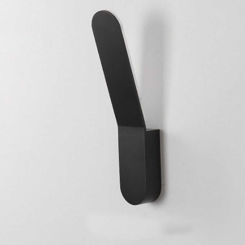 Modern Minimalist Rounded Aluminum Strip LED Wall Sconce Lamp For Living Room