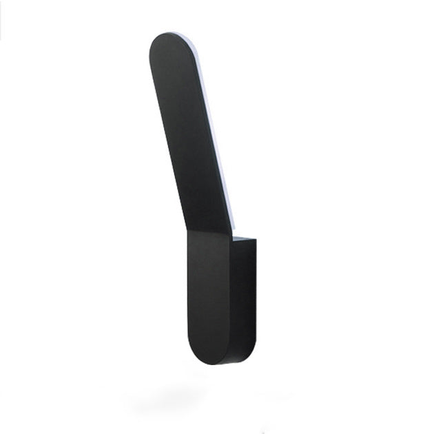 Modern Minimalist Rounded Aluminum Strip LED Wall Sconce Lamp For Living Room