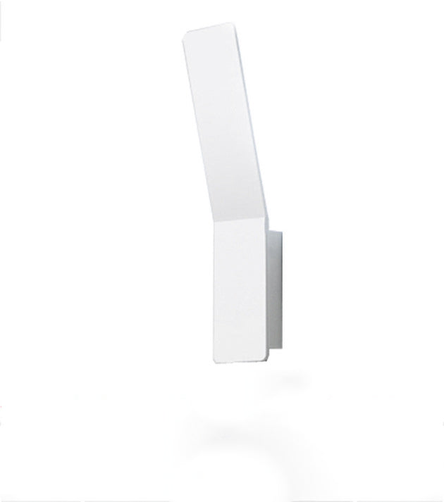 Modern Minimalist Rounded Aluminum Strip LED Wall Sconce Lamp For Living Room