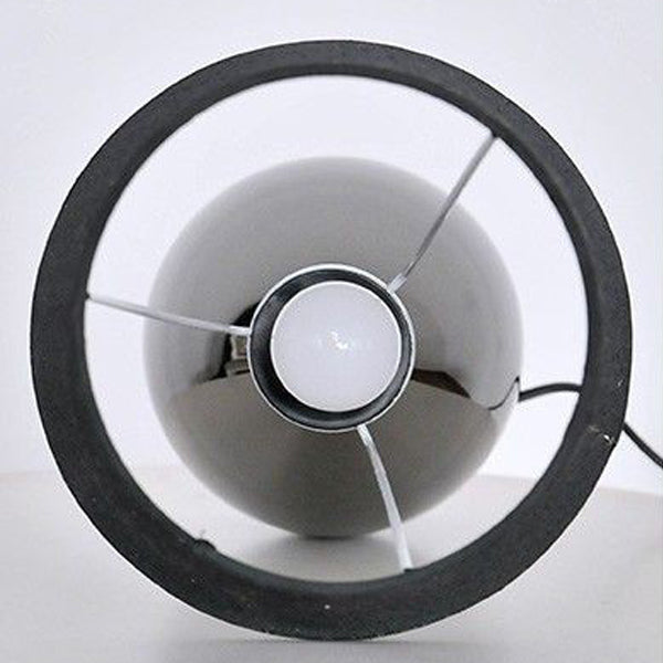 Contemporary Luxury Fabric Hardware Round 1-Light Table Lamp For Bedroom