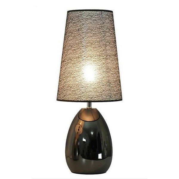 Contemporary Luxury Fabric Hardware Round 1-Light Table Lamp For Bedroom