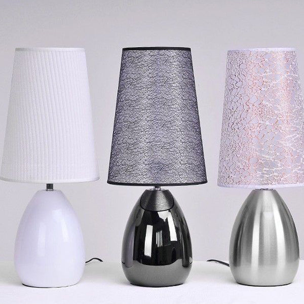 Contemporary Luxury Fabric Hardware Round 1-Light Table Lamp For Bedroom