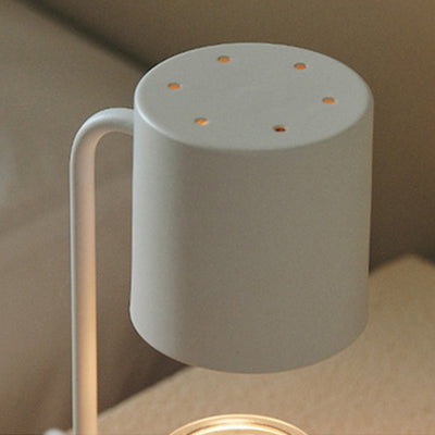 Moderne Einfachheit Eisen Zylinder 1-Licht Schmelzwachs Tischlampe Für Schlafzimmer 