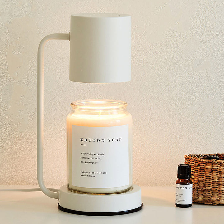 Modern Simplicity Iron Cylinder 1-Light Melting Wax Table Lamp For Bedroom