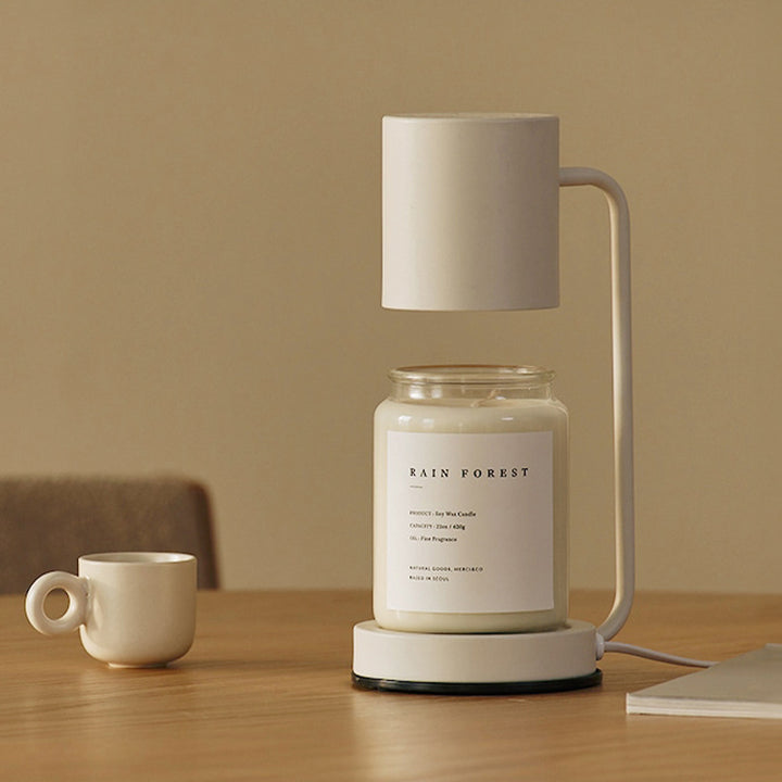 Modern Simplicity Iron Cylinder 1-Light Melting Wax Table Lamp For Bedroom