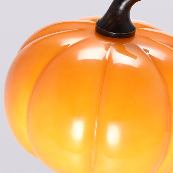 Contemporary Creative Simulation Vegetable Pumpkin Glass Iron 1-Light Wall Sconce Lamp For Living Room