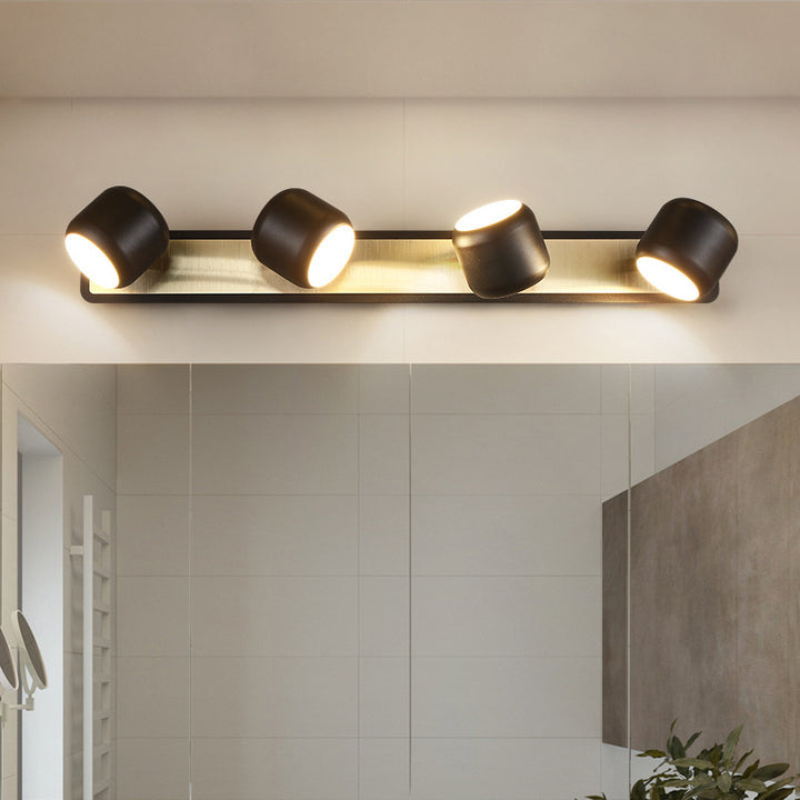 Modern Simplicity Cylinder Iron LED Vanity Light Mirror Front Wall Sconce Lamp For Bathroom